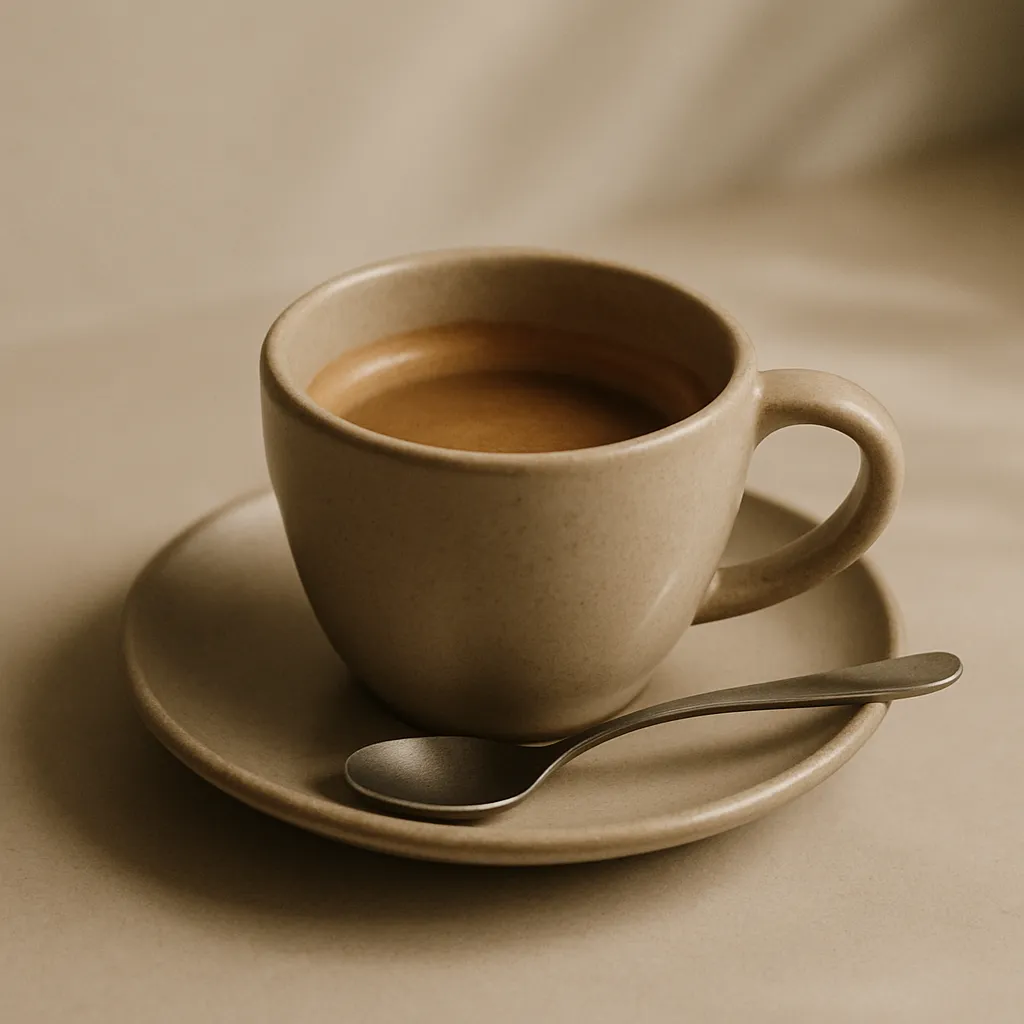 Detailaufnahme von Tasse und Untertasse
